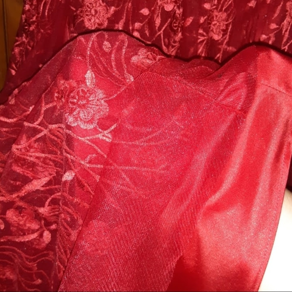 Red Rhinestone Embellished Dress - Picture 6 of 8